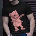 Dabbing Pig Funny Piglet Farm Animal Gift Boy Gifts For Pig Lovers Funny Gifts Unisex T-Shirt Gifts for Him