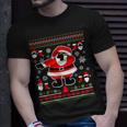 Dabbing Through The Snow Santa Ugly Christmas Sweater T-Shirt Gifts for Him