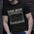 Dad Bod Nutritional Facts - Funny Matching Family Unisex T-Shirt Gifts for Him