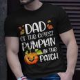 Dad Of Cutest Pumpkin In The Patch Halloween Thanksgiving T-Shirt Gifts for Him