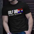 Dad Golf Men Fathers Day Golf Gifts Best Dad By Par Unisex T-Shirt Gifts for Him