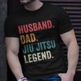 Dad Husband Jiu Jitsu Legend Jiu Jitsu Dad Fathers Day Unisex T-Shirt Gifts for Him