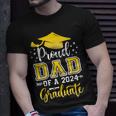 Dad Senior 2024 Proud Dad Of A Class Of 2024 Graduate Unisex T-Shirt Gifts for Him