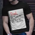 Dad Taught Me Everything Father’S Day Father Love Graphic Gift For Women Unisex T-Shirt Gifts for Him