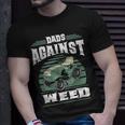 Dads Against Weed Funny Gardening Lawn Mowing Lawn Mower Men Unisex T-Shirt Gifts for Him