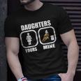 Daughters Yours Mine Funny Cowgirl Mom Barrel Racing Dad Unisex T-Shirt Gifts for Him