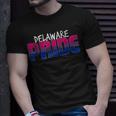 Delaware Pride Bisexual Flag Unisex T-Shirt Gifts for Him