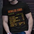 Deviled Eggs Nutrition Facts Thanksgiving 2021 Retro Vintage Unisex T-Shirt Gifts for Him