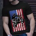 Dirt Bike American Flag Motocross Biker For 4Th Of July Usa Unisex T-Shirt Gifts for Him