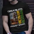 Disabled Vietnam Veteran Proudly Served Nam Fathers Day Unisex T-Shirt Gifts for Him