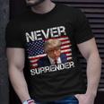 Donald Trump Shot Never Surrender 20024 T-Shirt Gifts for Him