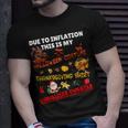 Due To Inflation This Is My Halloween Costume T-Shirt Gifts for Him