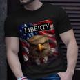 Eagle In A Suit American Flag - 4Th Of July Liberty Unisex T-Shirt Gifts for Him