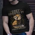 Easily Distracted By Marbled Polecats Cute European Mammal T-Shirt Gifts for Him