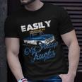Easily Distracted By Old Pickup Trucks Classic Cars T-Shirt Gifts for Him