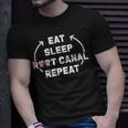 Eat Sleep Root Canal Repeat Gift For Dental Specialists Unisex T-Shirt Gifts for Him