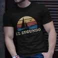 El Segundo Ca Vintage Sailboat 70S Throwback Sunset T-Shirt Gifts for Him