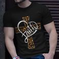 Faith Christian Men Womens Leopard Cheetah Print Religion Unisex T-Shirt Gifts for Him