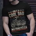 Fathers Day Only A Cool Dad Rides Motorcycles Biker Father Gift For Mens Unisex T-Shirt Gifts for Him