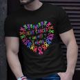 Fight Cancer In All Color Heart Breast Cancer Awareness T-Shirt Gifts for Him