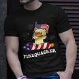 Firequacker Funny Fireworks American Patriotic 4Th July Patriotic Funny Gifts Unisex T-Shirt Gifts for Him