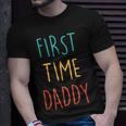 First Time Dad 2023 Fathers Day Promoted Daddy Men Unisex T-Shirt Gifts for Him
