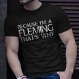 Fleming Gift Funny Surname Family Tree Birthday Reunion Idea Unisex T-Shirt Gifts for Him