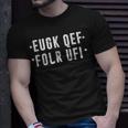 Fold Up Hidden Message Fuck Off Unisex T-Shirt Gifts for Him