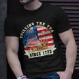 Fourth Of July Spilling The Tea 1773 Funny American History Unisex T-Shirt Gifts for Him