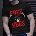 Free Hugs Grim Reaper Lazy Halloween Costume Scary Creepy Halloween Costume T-Shirt Gifts for Him