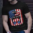 Funny 4Th Of July Patriotic American Flag Usa Women Girls Unisex T-Shirt Gifts for Him