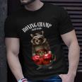 Funny Boxing Champion Raccoon Fighter Unisex T-Shirt Gifts for Him