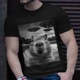 Capybara Selfie With Ufos Weird T-Shirt Gifts for Him