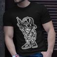 Funny Cartoon Character Badass With A Gun Gangster Chicano Unisex T-Shirt Gifts for Him
