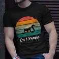 Cat Saw People Cool Cat Ew People T-Shirt Gifts for Him