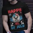 Funny Eagle Happy 4Th Of July Patriotic American Us Flag Patriotic Funny Gifts Unisex T-Shirt Gifts for Him