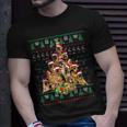 German Shepherd Christmas Lights Ugly Sweater Xmas T-Shirt Gifts for Him