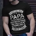 Funny Grandpa Papa Partner In Crime Dad Fathers Day Unisex T-Shirt Gifts for Him