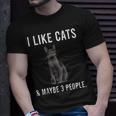 I Like Korats Cats And Maybe 3 People T-Shirt Gifts for Him