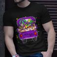 Funny Mardi Gras Truck Jester Corgi Dogs Fat Tuesday Parade Unisex T-Shirt Gifts for Him
