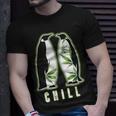 Penguin Marijuana Chill Weed 420 Marijuana Bud Pun T-Shirt Gifts for Him