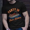 Funny Pontoon Boating Party In Slow Motion Boating Funny Gifts Unisex T-Shirt Gifts for Him