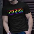 Funny Pride Daddy Proud Gay Lesbian Lgbt Gift Fathers Day Unisex T-Shirt Gifts for Him