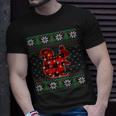 Squirrel Ugly Sweater Christmas Lights Animals Lover T-Shirt Gifts for Him