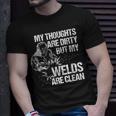 Funny Welding Designs For Men Dad Metal Workers Blacksmith Unisex T-Shirt Gifts for Him