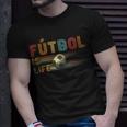 Futbol Is Life Football Lover Soccer Funny Vintage Unisex T-Shirt Gifts for Him