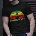 Futbol Is Life Retro Vintage Unisex T-Shirt Gifts for Him