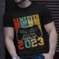 Game Over Class Of 2023 Video Games Vintage Graduation Gamer Unisex T-Shirt Gifts for Him
