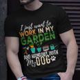 Gardening Dog Lover Gardener Garden Pet Gift Plants Unisex T-Shirt Gifts for Him