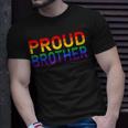 Gay Pride Lgbtqia Proud Brother Lgbt Parent Pride Brother Unisex T-Shirt Gifts for Him